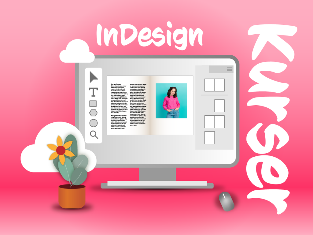 Adobe InDesign kurser som du selv kan tilpasse med personlig undervisning. Du lærer alt det du ikke ved i InDesign. Vælg mellem flere forskellige kurser i InDesign. Billedet viser en grafisk variant af InDesign der inspirerer til hvad man kan designe i appen. 